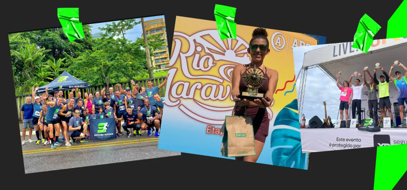 Equipe Sanches Running em provas e treinos
